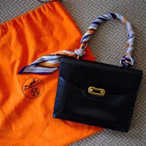 Vintage, 100% authentic Hermes, Fonsbelle, (1950-60s) purse with dust bag